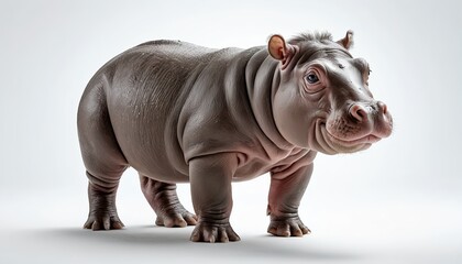Fototapeta premium Adorable Baby Hippopotamus