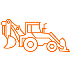 vector tractor icon