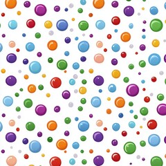 Colorful Bubble Seamless Pattern