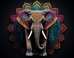 Ornate Mandala Elephant