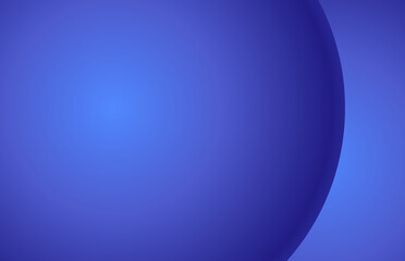Abstract Blue Gradient Background with Sphere Shape