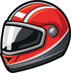Fototapeta premium Off-Road Dirt Bike Helmet Vector Illustration Available on EPS File
