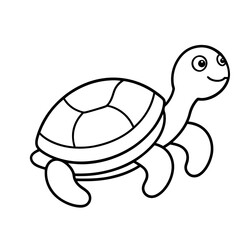 Cute Outline Turtle
