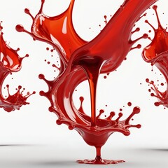 Red Liquid Splash