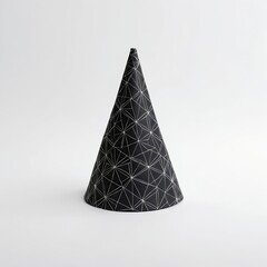 Black and White Geometric Party Hat