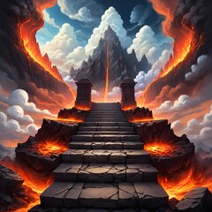Volcanic Stairway to Heaven