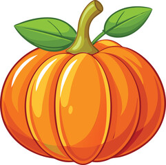 Realistic Pumpkin Vector Illustration Available on EPS File