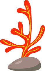 Obraz premium Flat Coral illustration