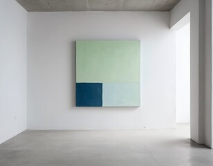 Abstract Painting in Modern Minimalist Interior