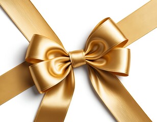 Gold Satin Ribbon Bow