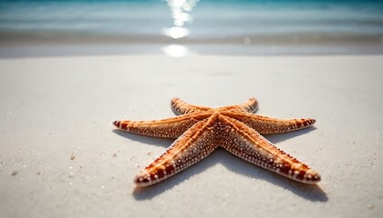 Starfish on a Sunny Beach