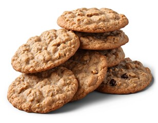 Stack of Oatmeal Raisin Cookies