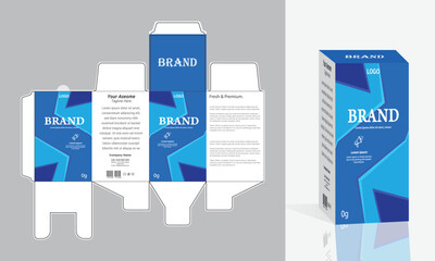 Syrup packaging Box Brand Syrup Medicine Packaging vector illustration or white color theme with background.