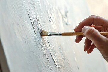 Painting in Progress on Canvas