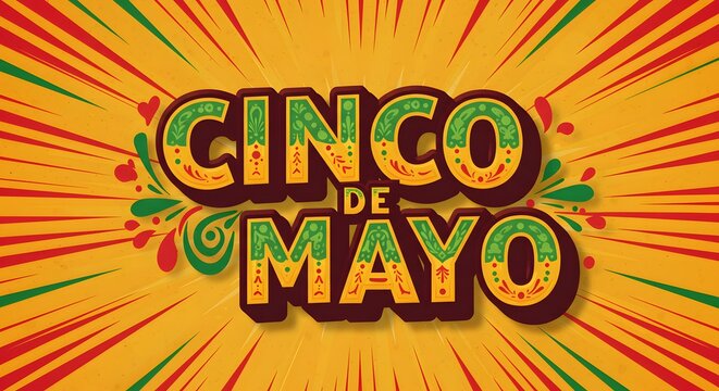 Cinco de mayo Typography Ai image