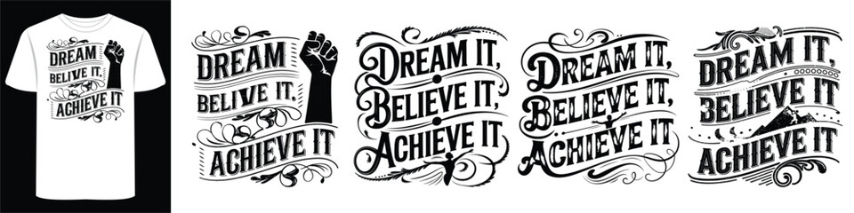 T-Shirts with Inspiring Typography to Celebrate of Journey and Fuel 