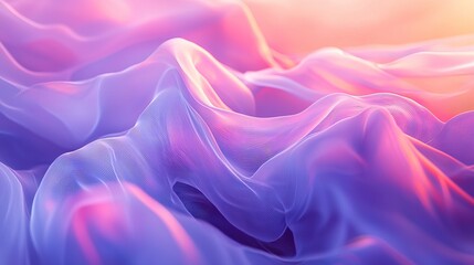 Obraz premium Ultra-HD Ethereal Purple Flowing Light Background with Soft Glowing Effects for Luxury Branding