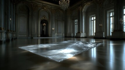 Obraz premium Tranquil Water Surface in Grand Hall