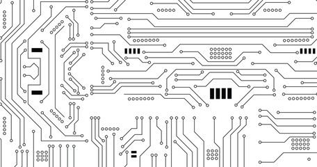 Technology circuit board background. Vector