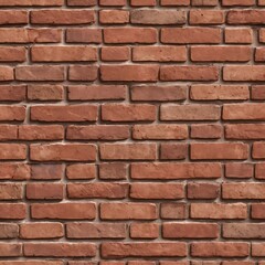 Obraz premium Seamless Red Brick Wall Texture