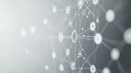 Abstract network connections, technology background, modern design, possible use website header