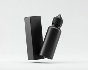 Vape Liquid Bottle with Box Mockup