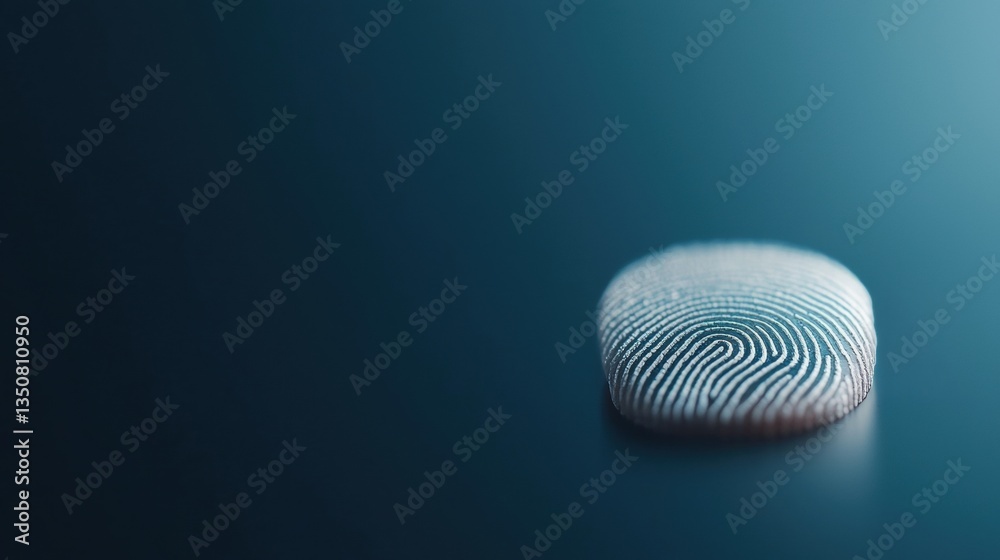 Poster security key icons and password protection close up of a fingerprint scanner with a security key ico
