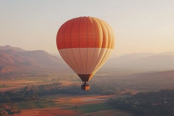 Fototapeta premium Awe-Inspiring Hot Air Balloon Ride Over Scenic Landscape