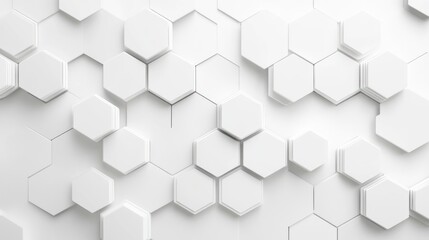 Naklejka premium Abstract white hexagon pattern background. Possible use Stock photo