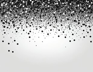 Black and White Confetti Background