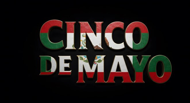 Cinco de mayo Typography Ai image