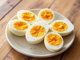 breakfast with eggs on plate