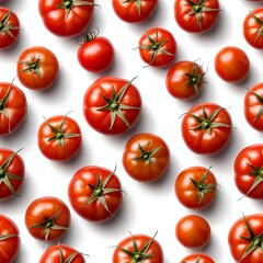 Red Tomatoes Seamless Pattern