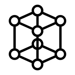 Cube creativity Line Icon