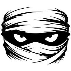Ninja eye silhouette