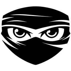 Ninja eye silhouette