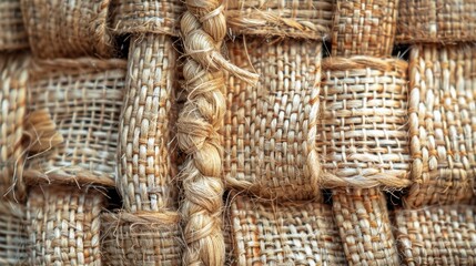Close up of a piece of fabric with a bunch of knots and a few strands of hair