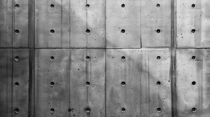 Wall with many holes in it
