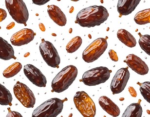 Obraz premium Floating Dates and Raisins