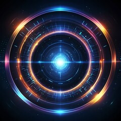 Obraz premium Futuristic Technology Interface