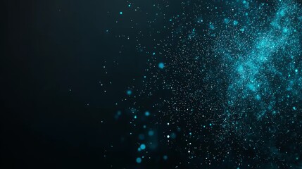 Obraz premium Abstract Teal Sparkle Background Texture Design for Presentation