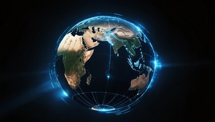 Fototapeta premium Global Network Connection