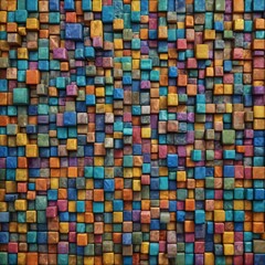 Fototapeta premium Colorful 3D Cube Abstract Background