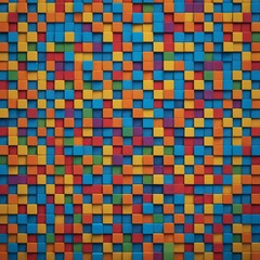 Fototapeta premium Colorful Cube Pattern Background