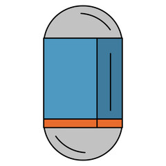 Eraser Illustration With Line
