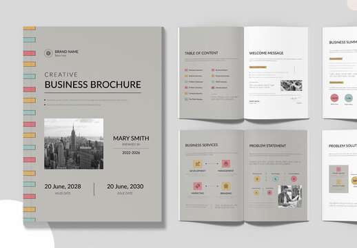 Business Brochure Template Layout