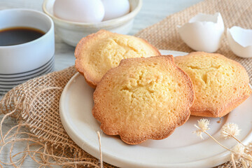 美味しそうなマドレーヌ