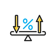 Multi color icon for rate