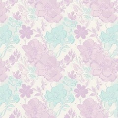 "Delicate Hand-Drawn Floral Pattern - Seamless Vector Design in Pastel Colors"
This seamless vector floral pattern features delicate hand-drawn flowers, leaves, and vines, all set in soft pastel colo
