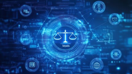 Justice, loyalty, technology, digital interface